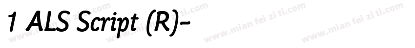 1 ALS Script (R)字体转换